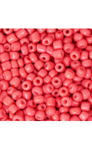 Glasperlen rocailles 8/0 (3mm) Salmon red